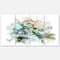 Designart - Textured Floral Watercolor - Extra Large Floral Wall Art